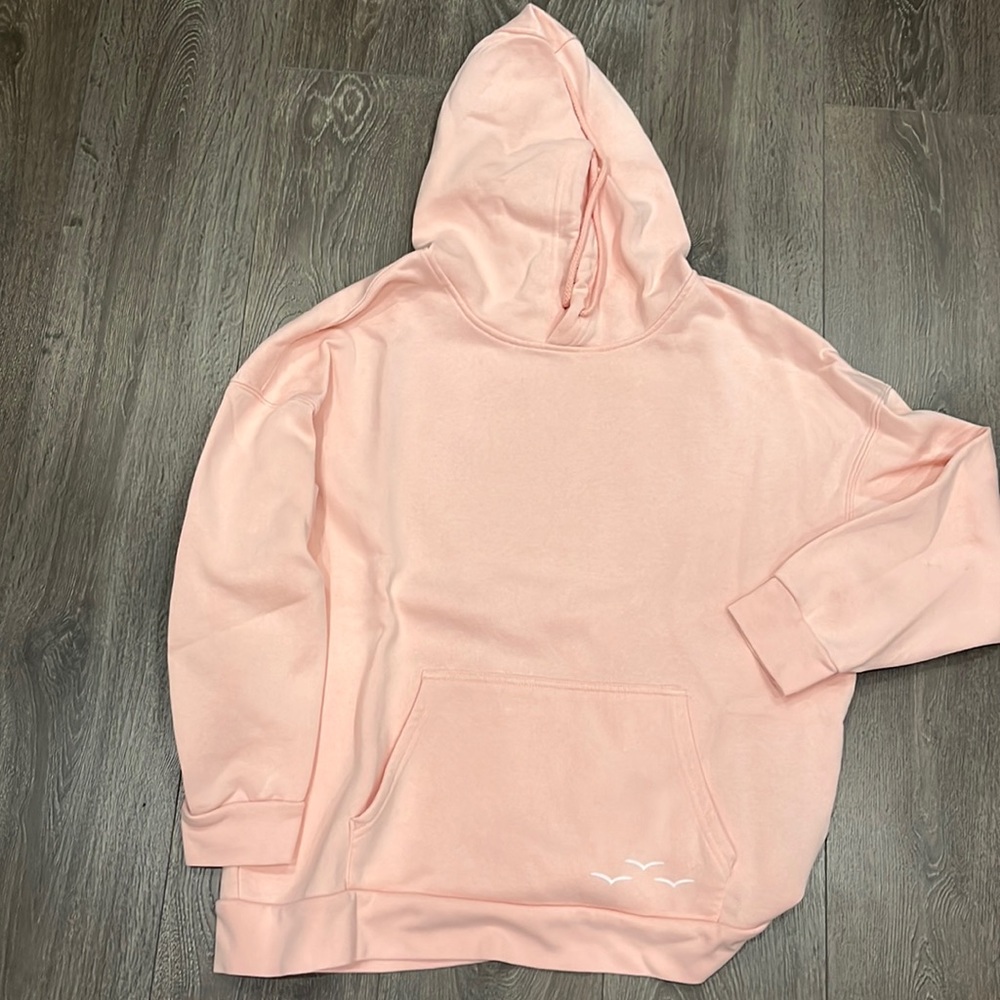 Women's Pink Hooded Sweatshirt Hoodie